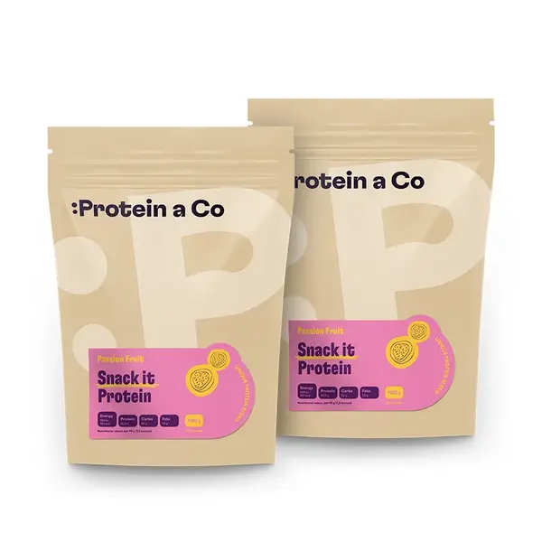 Protein a Co SNACK IT Protein 1 kg + 1 kg Passion fruit
