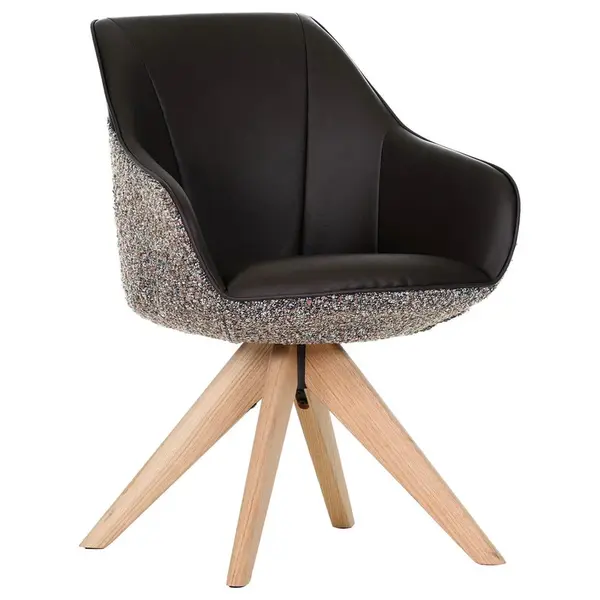 Landscape ŽIDLE S PODRUČKAMI, žinylka, vzhled kůže, hnědá, tmavě hnědá