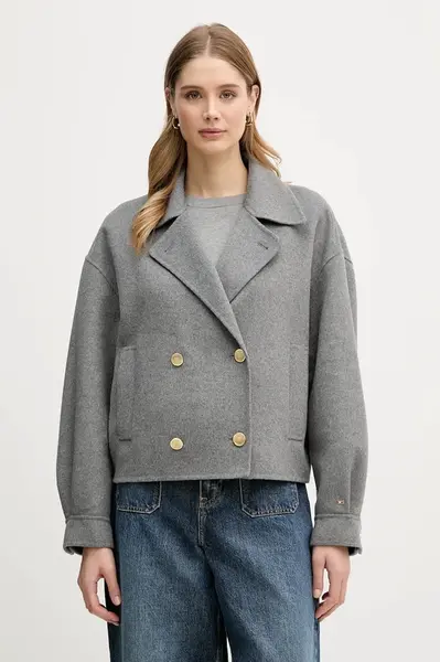 Kabát s prímesou vlny Tommy Hilfiger