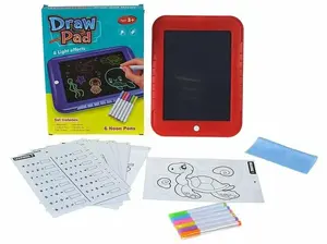 Magická svítící tabule – 30 šablon, 6 neonových fixů