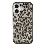 Zadní kryt Karl Lagerfeld IML Leopard MagSafe pro Apple iPhone 17, hnědá