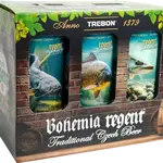 Bohemia regent pivo dárkový karton dřevěný vodní říše 6x 0,5 l