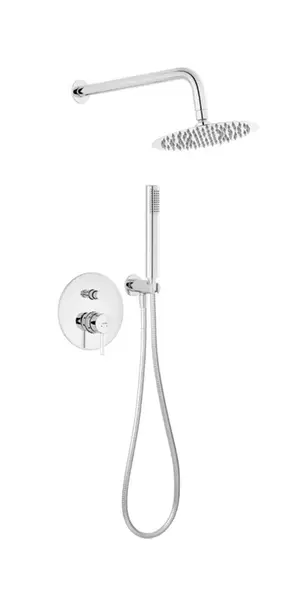 Novaservis Ferro Ciriculus - Sprchový set s baterií pod omítku, s tělesem, průměr 20 cm, chrom BCK7P-SET1-S
