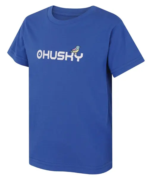 Husky  Tee Birdie K blue, 152 Detské bavlnené tričko