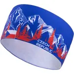 FLLÖS FANLINE HEADBAND CZECH 2 Sportovní čelenka, modrá, velikost UNI