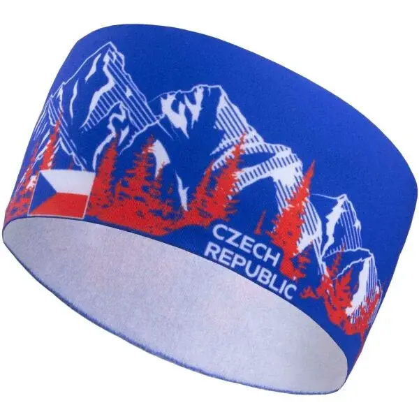 FLLÖS FANLINE HEADBAND CZECH 2 Sportovní čelenka, modrá, velikost UNI