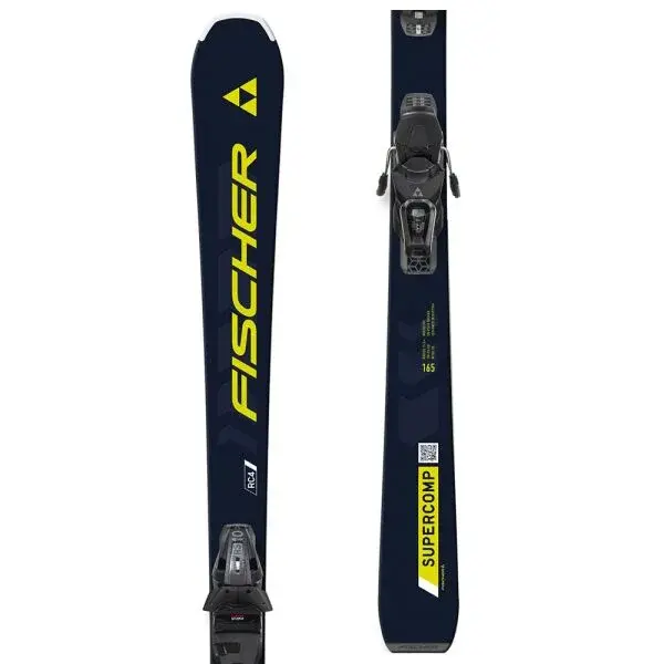 Fischer RC4 SUPERCOMP SLR + RS 10 SLR Zjazdové lyže, čierna, veľkosť