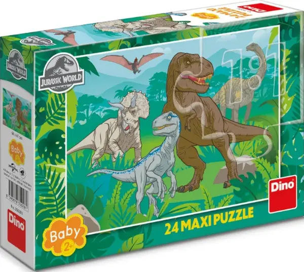 Puzzle Jurský Svět 24 dílků maxi (poškozená)