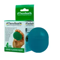 THERABAND Hand Exerciser XL - posilovač rukou gelové vajíčko, zelené - středně měkké