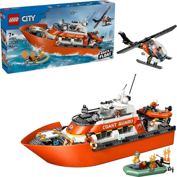 LEGO® 60504 Záchranný čln pobrežnej hliadky a vrtuľník