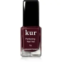 LONDONTOWN Kur Perfecting Nail Veil zpevňující lak na nehty odstín Cherry Cola 12 ml