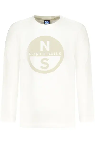 NORTH SAILS LONG-SLEEVED T-SHIRT FOR KIDS, WHITE