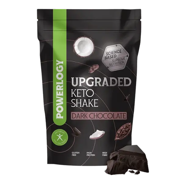 POWERLOGY Upgraded Keto Shake Dark Chocolate 600 g