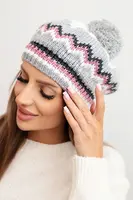 Dámská čepice s bambulí Emma