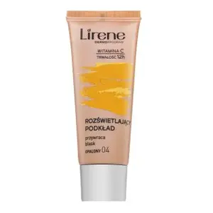 Lirene Brightening Fluid with Vitamin C fluidný make-up pre zjednotenie farebného tónu pleti 04 Tanned 30 ml