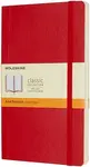 Zápisník Moleskine - měkké desky, L, linkovaný - červený