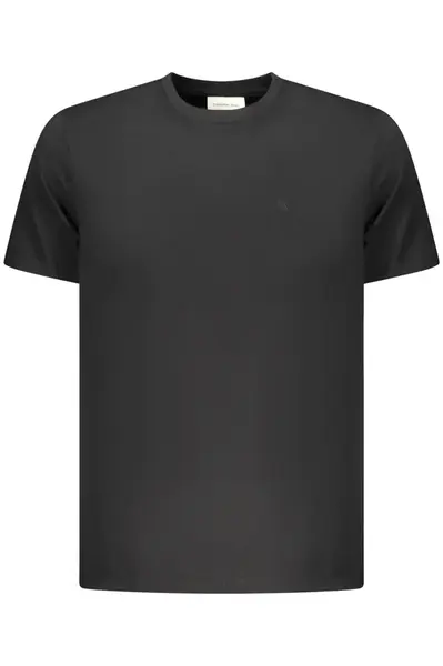 Čierne pánske tričko s krátkym rukávom