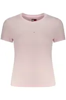 Růžové dámské tričko s krátkým rukávem