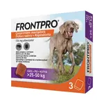 FRONTPRO® Žuvacie tablety pre psov proti blchám a kliešťom 25–50 kg, veľkosť L 3 tablety