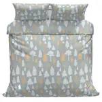 Povlečeme vše Bavlněné povlečení Stromky šedé 140x200, 70x90 cm