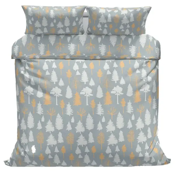 Povlečeme vše Bavlněné povlečení Stromky šedé 140x200, 70x90 cm