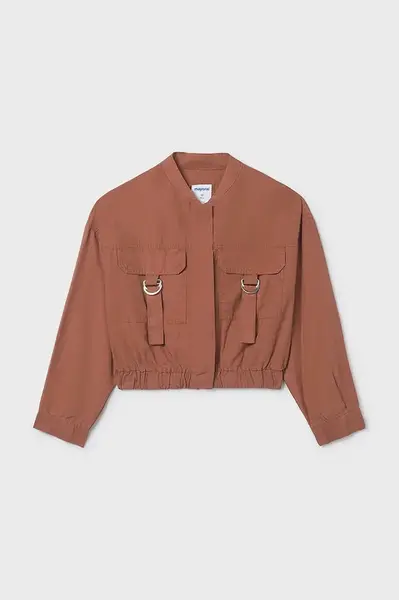 Dětská bunda s příměsí lnu Mayoral