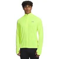 Under Armour LAUNCH 1/4 ZIP Pánske bežecké tričko, žltá, veľkosť L