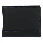 Pánská kožená peněženka černo/modrá - Bellugio Armen