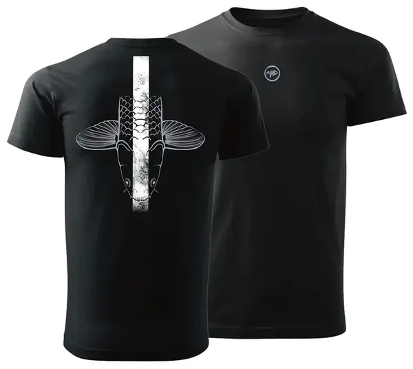 Giants fishing tričko pánské šupináč hlava černé - xxxl