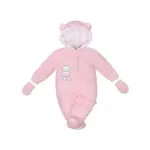 New Baby Zimní kombinézka Nice Bear růžová, vel. 68 (4-6m)