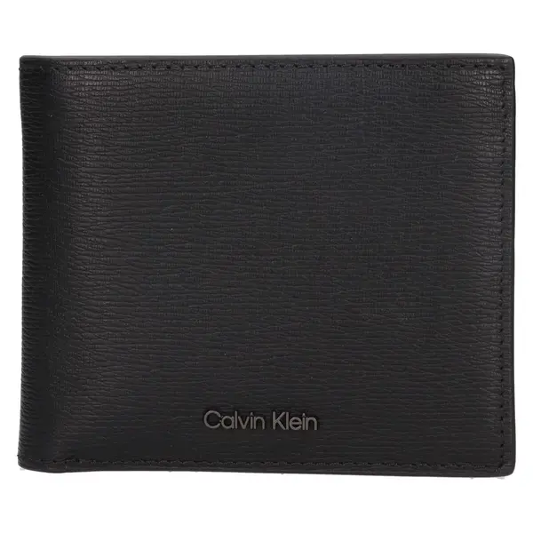 Pánska kožená peňaženka Calvin Klein Sejmon - čierna