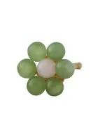 Pozlátená strieborná náušnica Design Letters