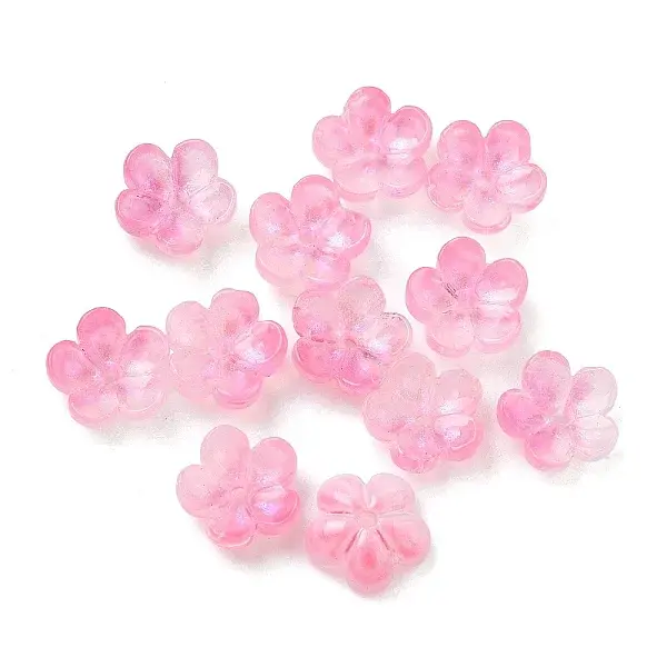 Dyed & Heated Glass Bead Caps