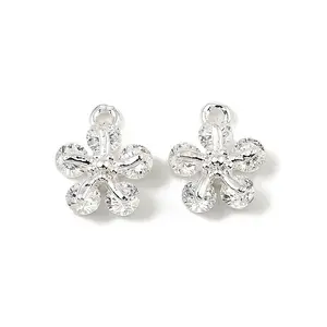 Brass Micro Pave Cubic Zirconia Charms