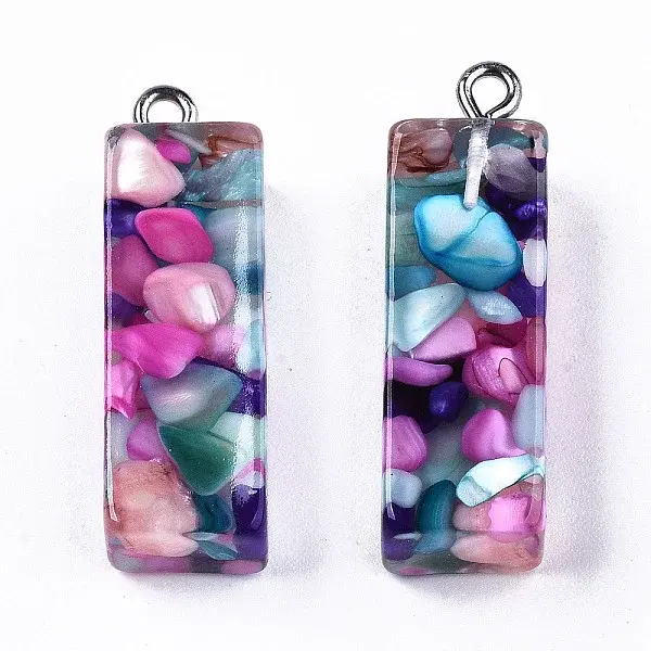 Transparent Epoxy Resin Pendants