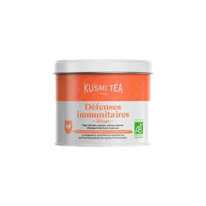 KUSMI TEA Organic Immune defense sypaný čaj v plechovce 100 g