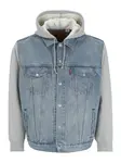 Levi's® Big & Tall Prechodná bunda 'Candy'  modrá denim / sivá melírovaná