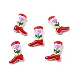 Boot Baking Painted Glass Enamel  Beads