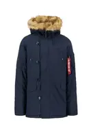 ALPHA INDUSTRIES Zimná parka 'Exporer'  tmavomodrá / červená / biela