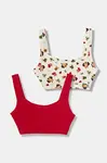 Dětská podprsenka United Colors of Benetton 2-pack červená barva, 35CL0R001