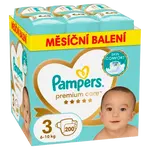 PAMPERS Premium Care plenky vel. 3, 6-10 kg měsíční balení 200 ks