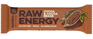 BOMBUS tyčinka RAW energy cocoa&cocoa beans 50 g