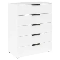 Rauch Möbel KOMODA, barvy grafitu, bílá, 80/100/42 cm