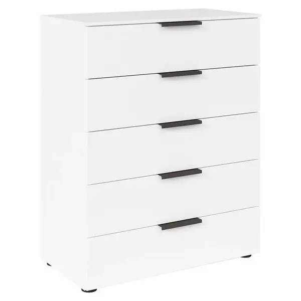 Rauch Möbel KOMODA, barvy grafitu, bílá, 80/100/42 cm