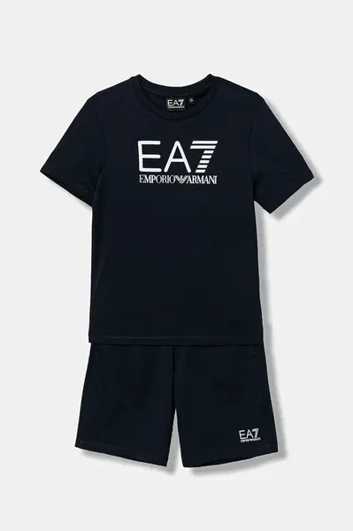 Dětská bavlněná souprava EA7 Emporio Armani