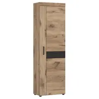 Skříň Grano GRNGS1R 1D dub viking/pvc dub viking/pvc šedý vesmír