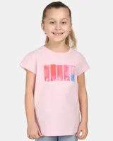 Dívčí bavlněné tričko kilpi albion-jg světle růžová 152