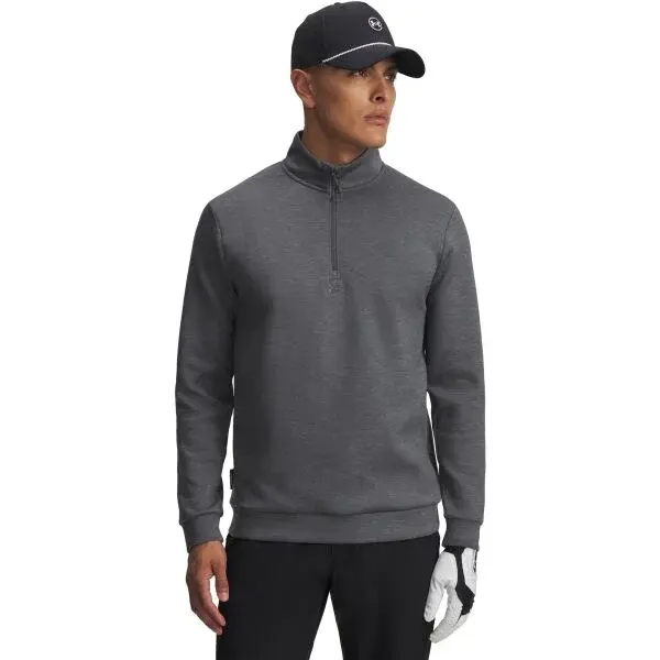 Under Armour DRIVE MIDLAYER Pánská mikina, tmavě šedá, velikost