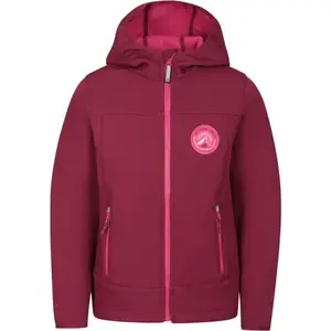 ALPINE PRO OMANO Dětská softshellová bunda, fialová, velikost 116-122