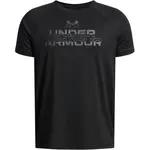 Under Armour SPLIT WORDMARK Chlapecké triko, černá, velikost XS